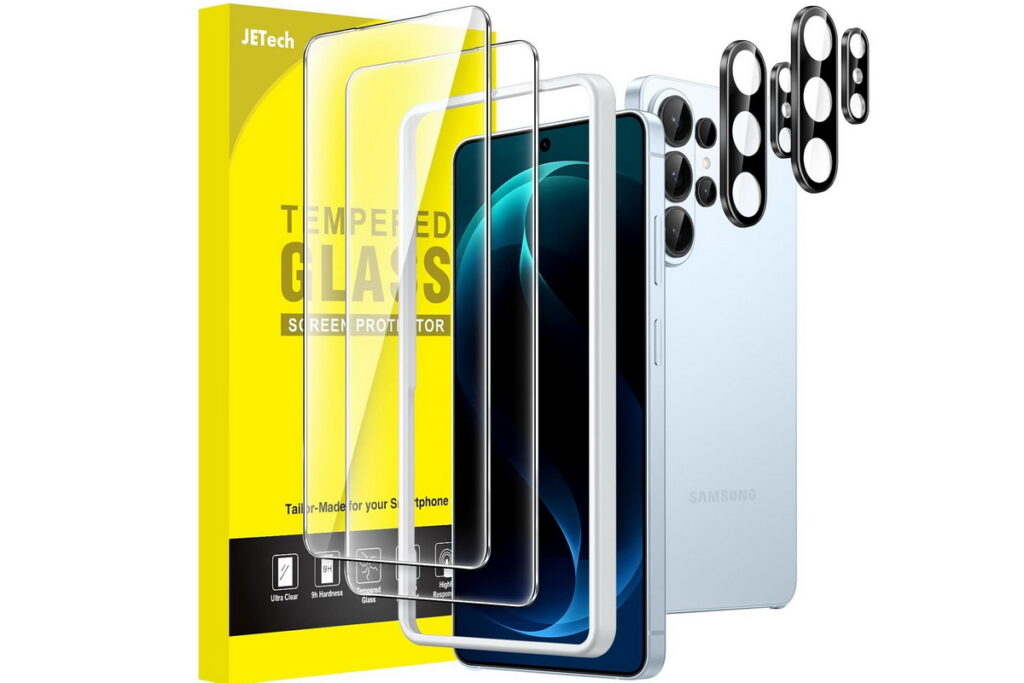JETech Samsung Galaxy S26 Ultra screen protector with camera lens protector and installation tool