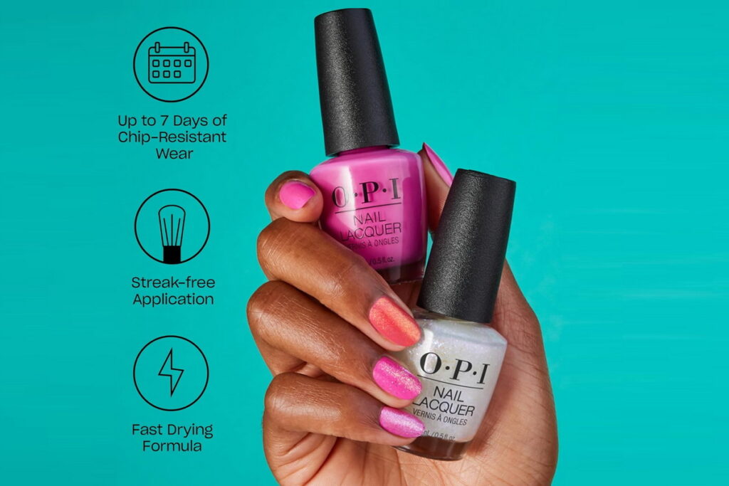 OPI nail lacquer pink creme long lasting polish