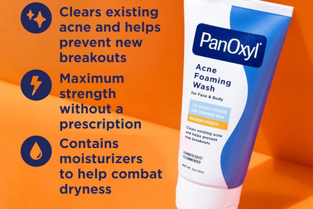 PanOxyl acne wash benzoyl peroxide cleanser