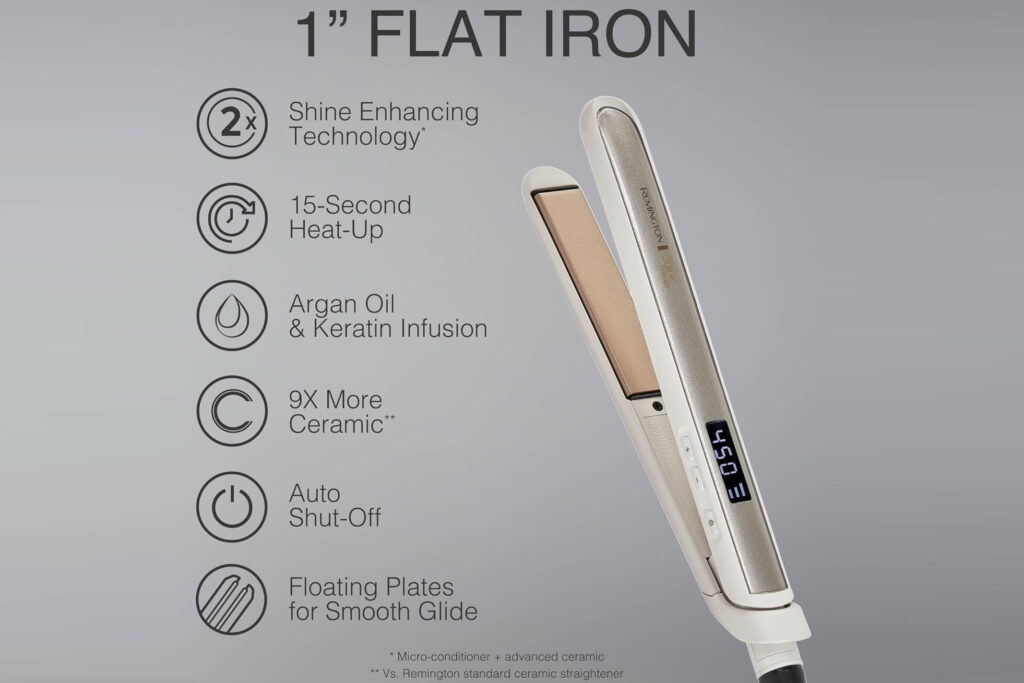 Remington shine therapy hair straightener ceramic plates