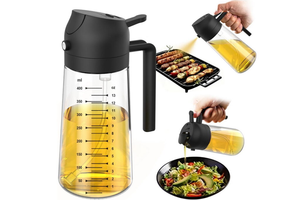 olive oil sprayer bottle for controlled cooking and air fryer use