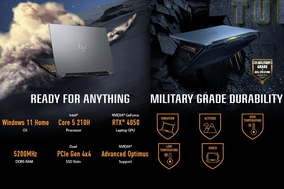 ASUS TUF Gaming F16 laptop